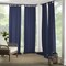 Threadmade Home Matine Solid Tab Top Indoor/Outdoor Window Curtain, Blue - 52"W x 95"L